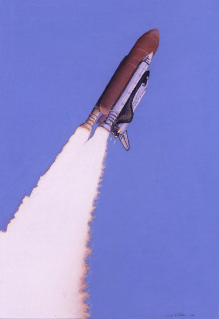 Challenger at 60 seconds - Pastel, 1986