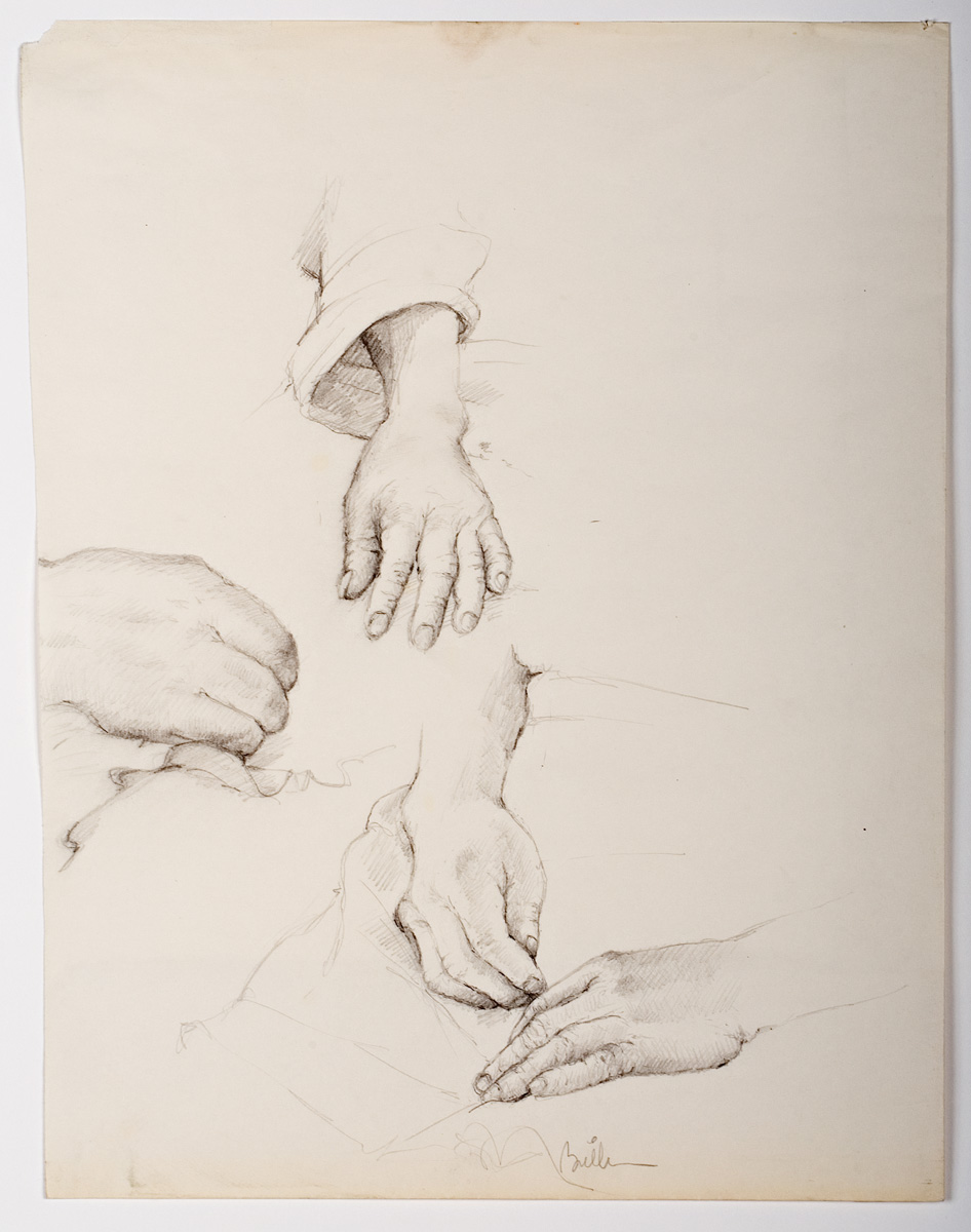 Hands, Mexico - pencil 1985