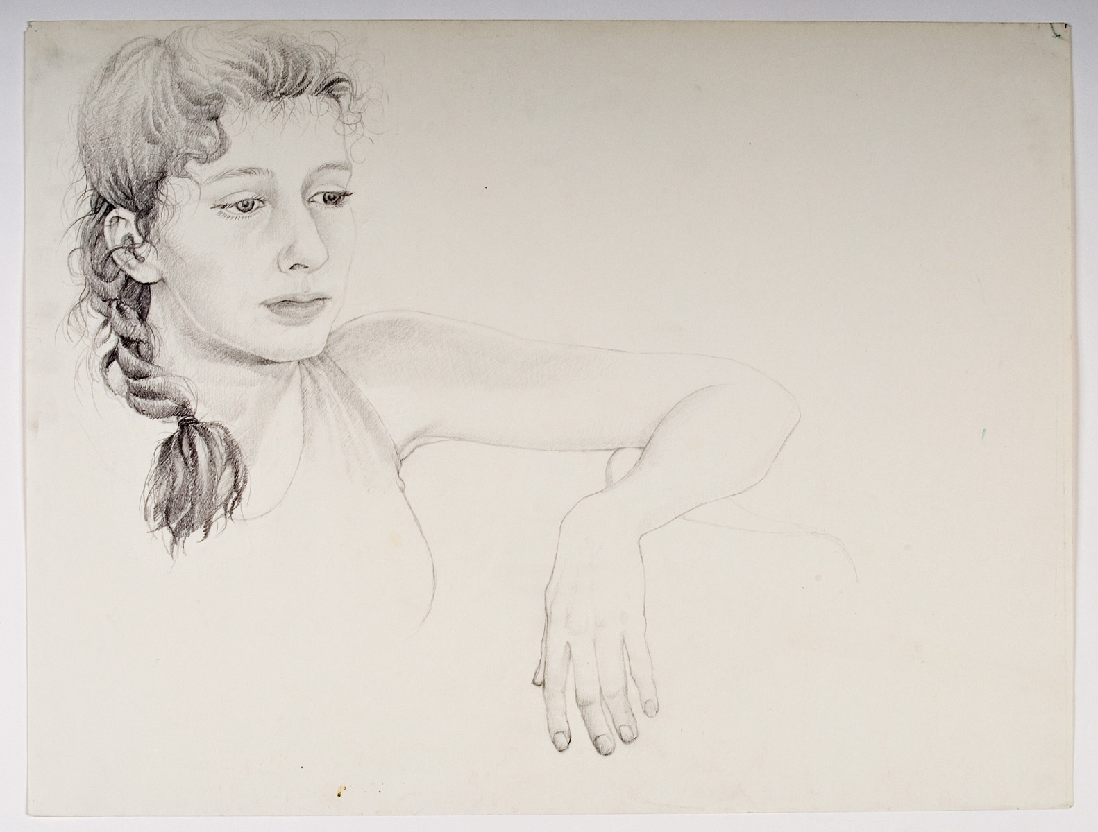 Shirley Jo Portrait, pencil 1990