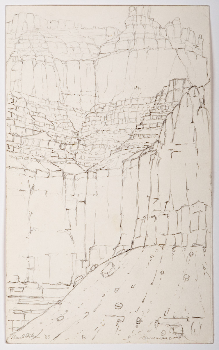 Below Chuar Butte, pencil 1999